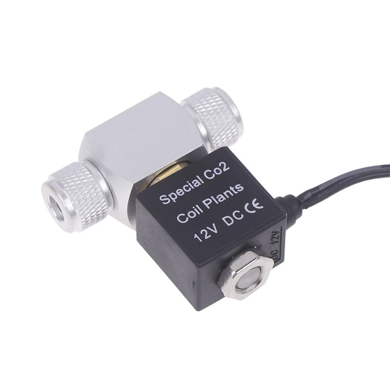 Aquarium Co2 Solenoid Valve Regulator 110V-220V Low Temperature Co2 Aquarium Fish Tank Electric Magnetic Valve Eu Us Dc12V