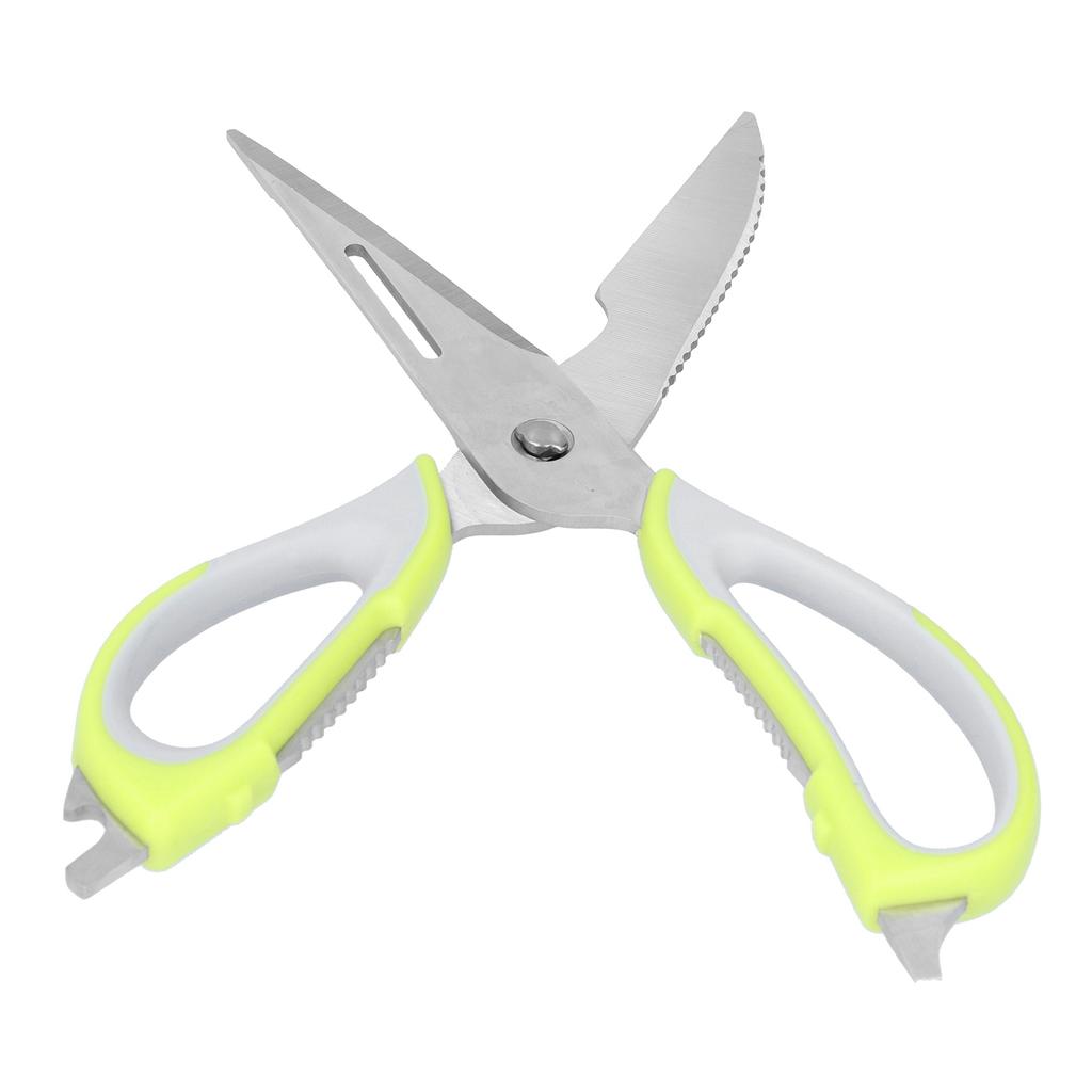 Detachable Kitchen Scissors Multifunctional Stainless Steel Seafood Food Scissors for HomeGreen