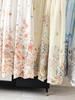 Monet Garden Floral Print Midi Skirt: French A-line Beach Style, Spring/Summer 2026 Collection