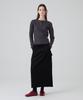 Dangled Drop Dgdp Cotton Maxi Skirt_Black