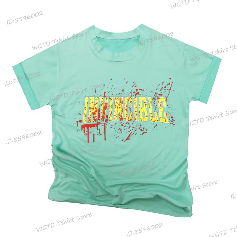 Tištěná trička Invincible s cákanci krve pro muže ženy merch Harajuku streetwear tričko pro dospělé anime pro muže ženy tričko