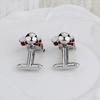 1 Men Wear Cufflinks Drum Shape Pair Banquet Attire Accessories