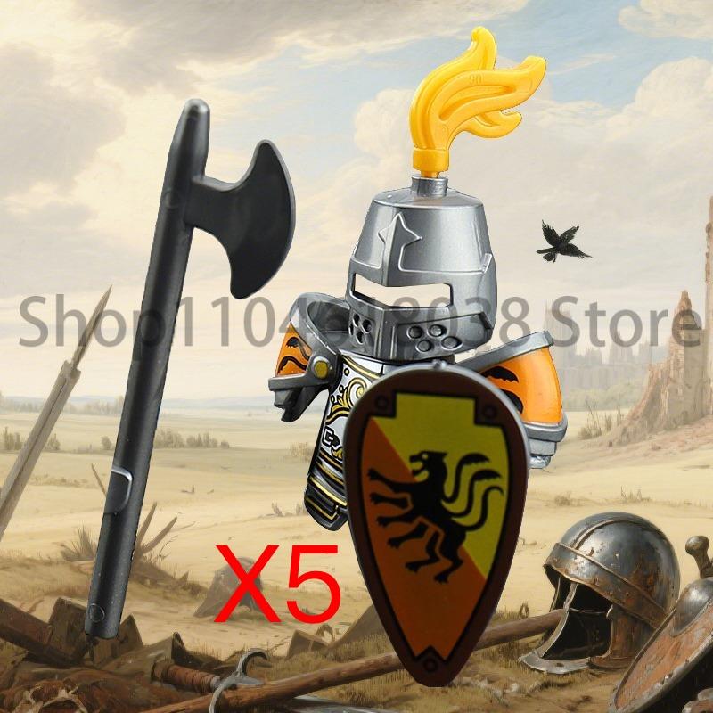 Medieval Military Figures Octopus Sea Demon Knights Building Blocks Weapons Accessories Sword Temple Spear Shield MOC MINiBricks