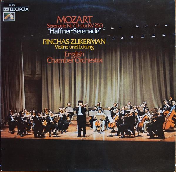 

LP Record PINCHAS ZUKERMAN PLAYS CONDUCTS W Serenade Nr.7 Ddur Kv 250 Haffner 62312 Die Stimme Sein 1973 Germany Classical Used