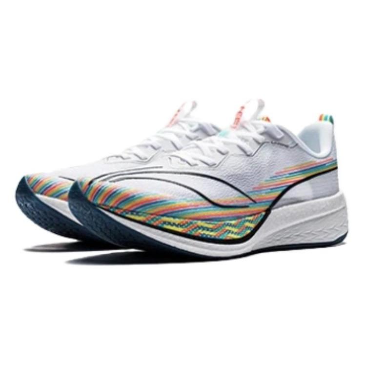 New LiNing Red Hare 6 Pro Cushioned Wear Resistant Breathable Low Top Running Shoes Women's Standard White ARMT014-16