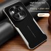 For Honor Magic 6 6 Pro 6 RSR Electroplating Plain Leather Color-blocked Soft Edge All-Inclusive Shockproof Phone Case