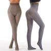 Explosive Silver Shiny One-word Crotch Leggings, High-elastic Pantyhose, Bare-leg Skin-penetrating Integrated Pants