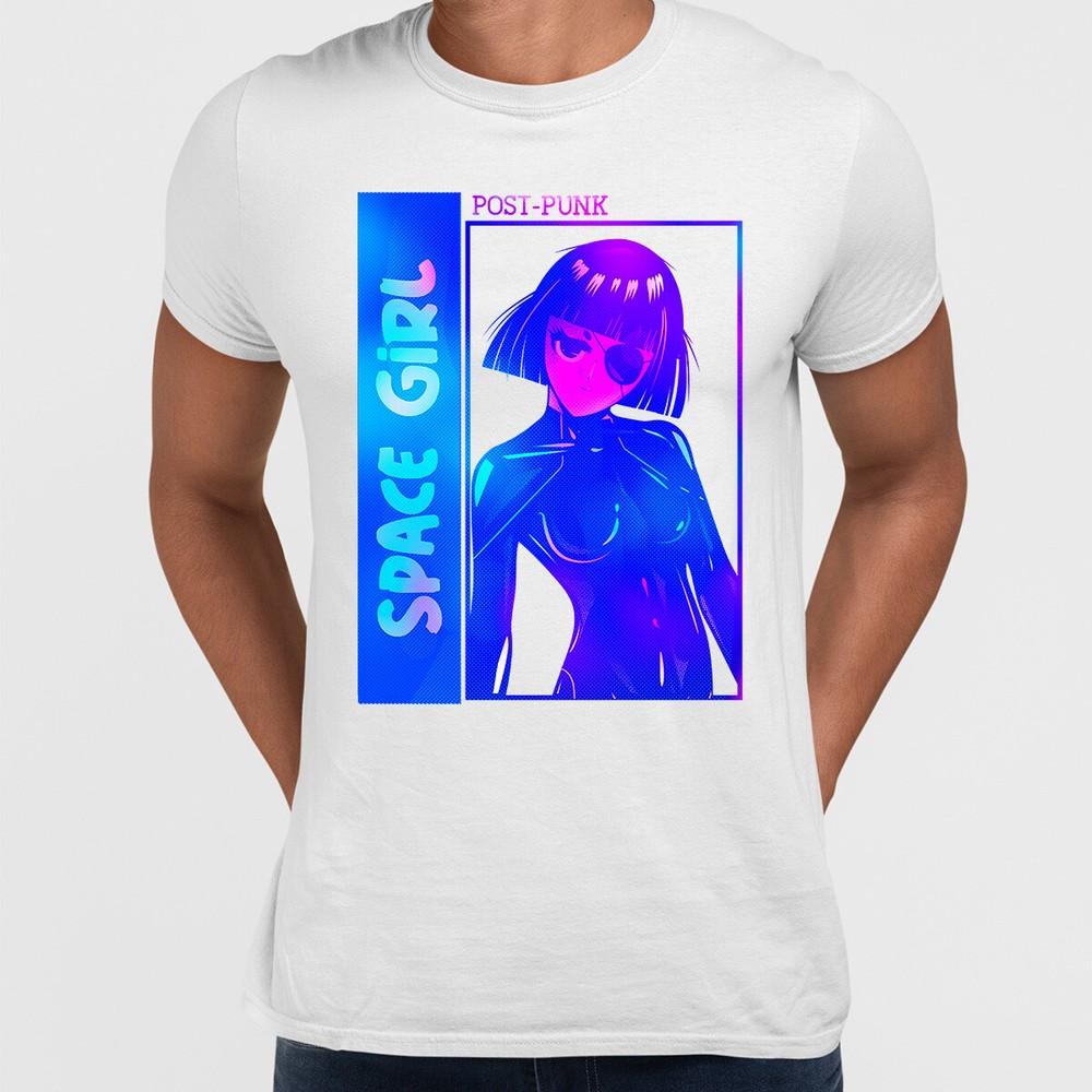 Manga Japanese Spacegirlpost Punk Manga Girl Unisex Anime Girl Steampunk Tee L