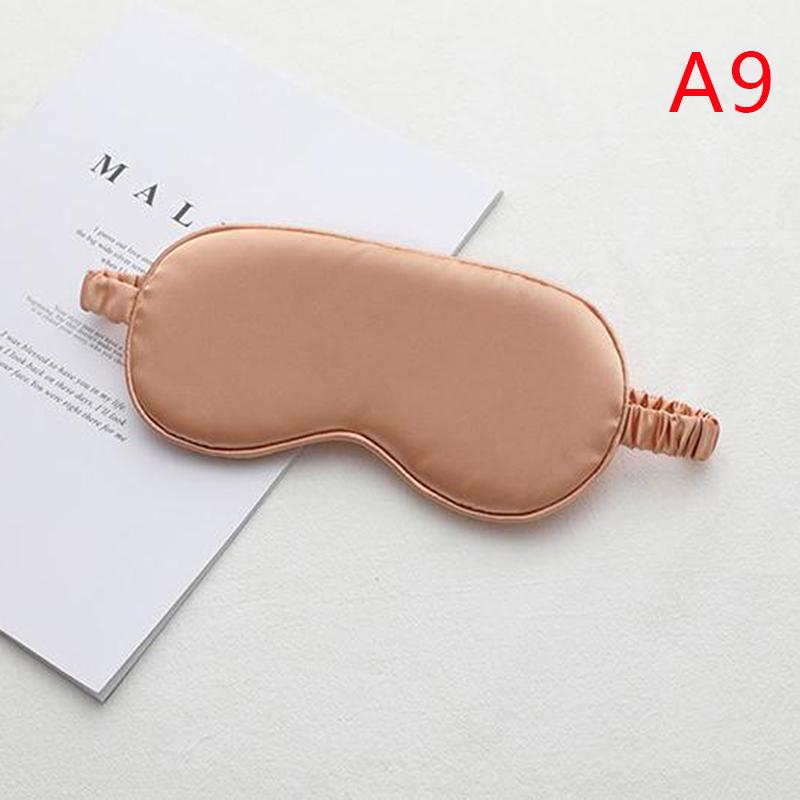 Doppelseitiger Augenschirm aus reiner Seide zum Schlafen, Augenklappe, Gesundheits-Schlaf-Schattierung