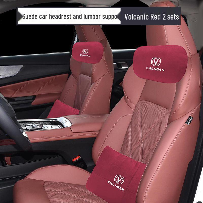 Changan CS55 Plus Premium 2nd Gen Headrest & Lumbar Support: Special Backrest Cushion & Pillow