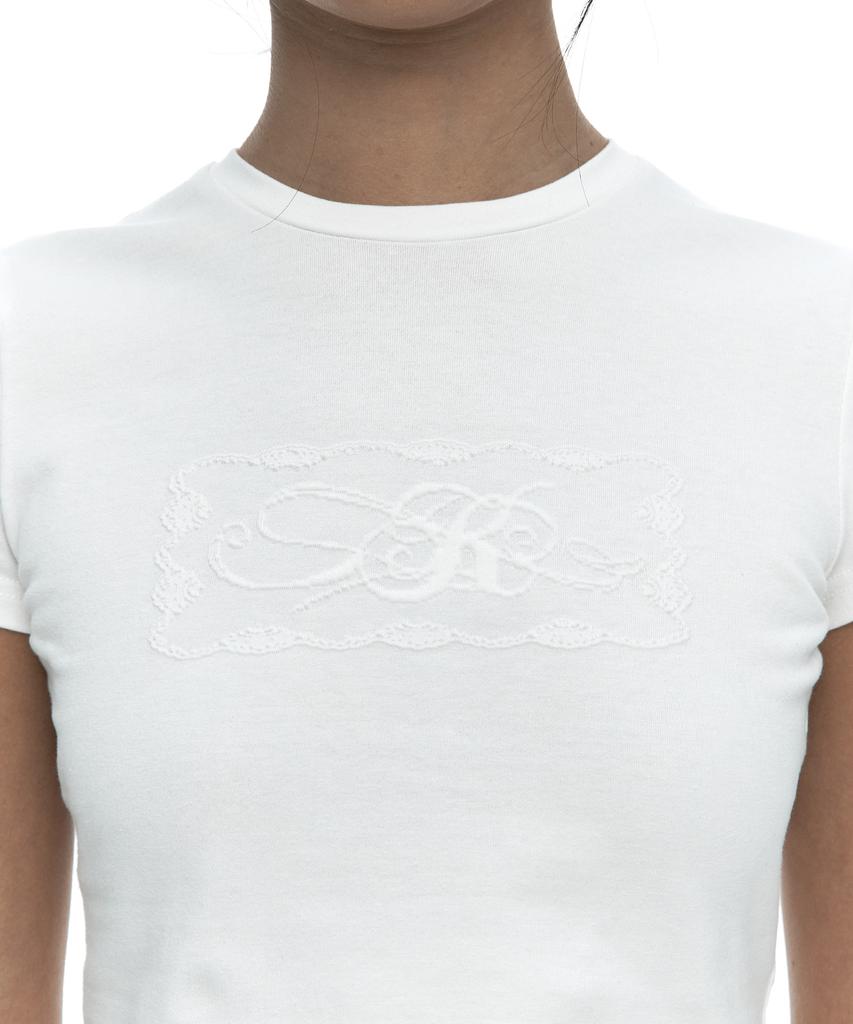 Kasiko Embossed Baby Tee White