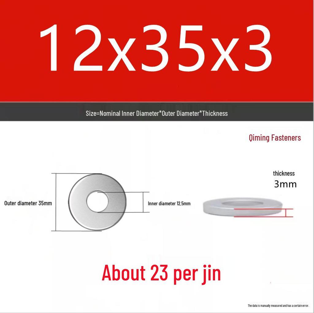 4.8 Grade Galvanized Iron Flat Washer M3-M40 Oversized Metal Screw Gasket Washer