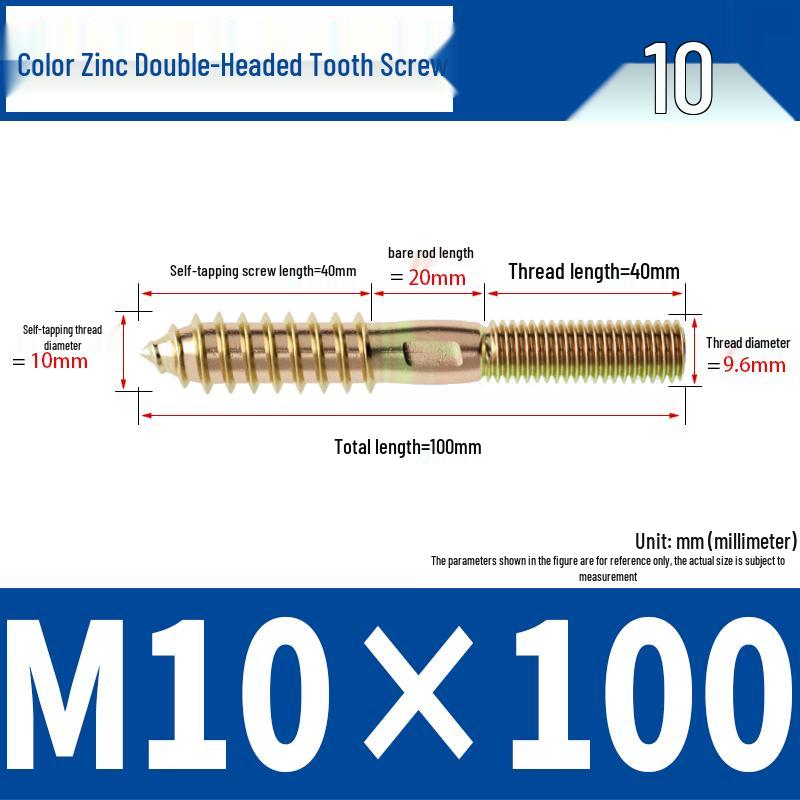 Śruba samogwintująca ze stali nierdzewnej 304 z podwójnym łbem i gniazdem sześciokątnym do mebli, ostro zakończona, M4 M5 M6 M8.