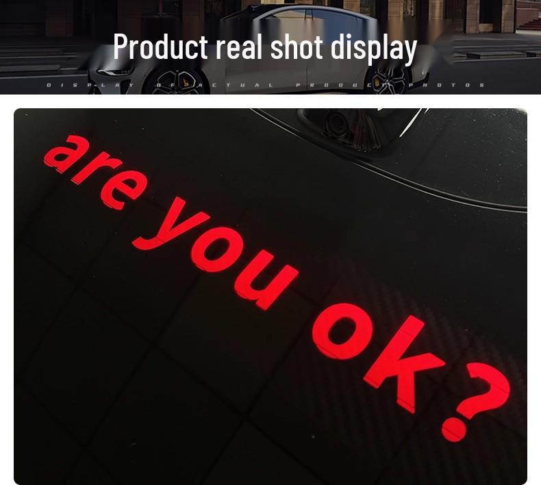 Xiaomi SU7 Brake Light Projection Board Tail Light Sticker for Personalized Modification