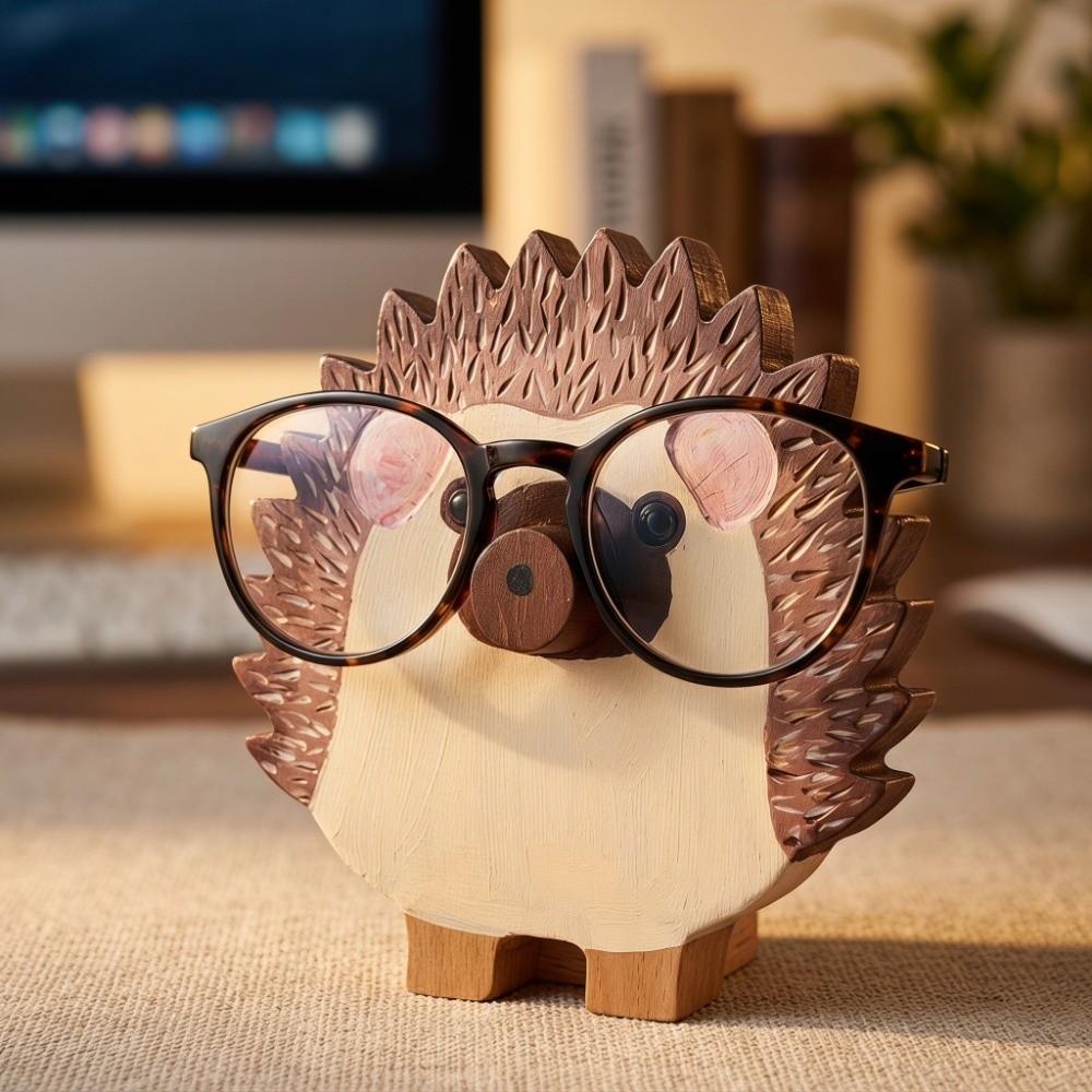 Vier optionale Tiergravur-Designs Holz-Tier-förmiger Brillenhalter