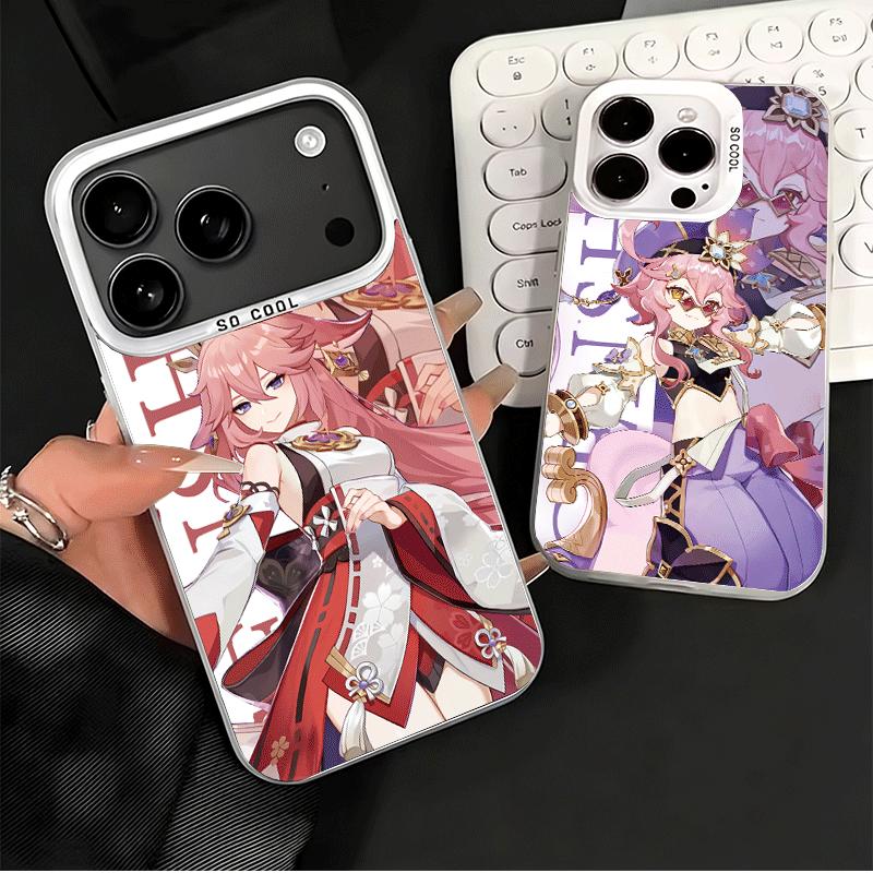 Genshin Impact Anime Shockproof Phone Case for iPhone 17 Air 16 16E 15 Pro Max 14 Plus 13 Mini 12 Back Cover Anti Fall Fundas