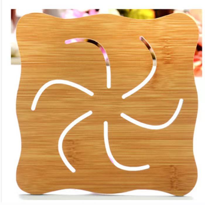 Cartoon Wooden Dining Table Heat-Resistant Anti-Slip Coaster Mat