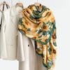 Sunflower Floral Print Women's Scarf Shawl Wrap Lightweight Cashmere feel Large scarves