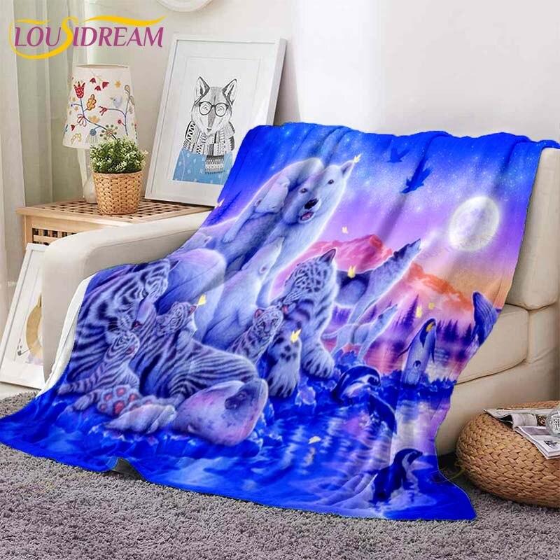 

3D-ковдра з тигром, суперм’яка для весни, осені, сучасна лінія, мистецтво, шерпа, ковдра, покривало для подорожей. 100x150cm
