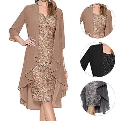 Women's Solid Color Petticoat Plus Size 1 Piece Set Elegant Floral Pattern Women's Dress Beautiful Fashion Party Dress