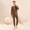Men’s Thermal Underwear Set: Velvet, Antibacterial, Hyaluronic Acid-Infused, Long-Sleeved, Autumn/Winter Comfort