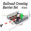 Moc Urban Transportation System Blocks City Traffic Network Signal Lights & Railway Public Building Bricks Creative Design Toys