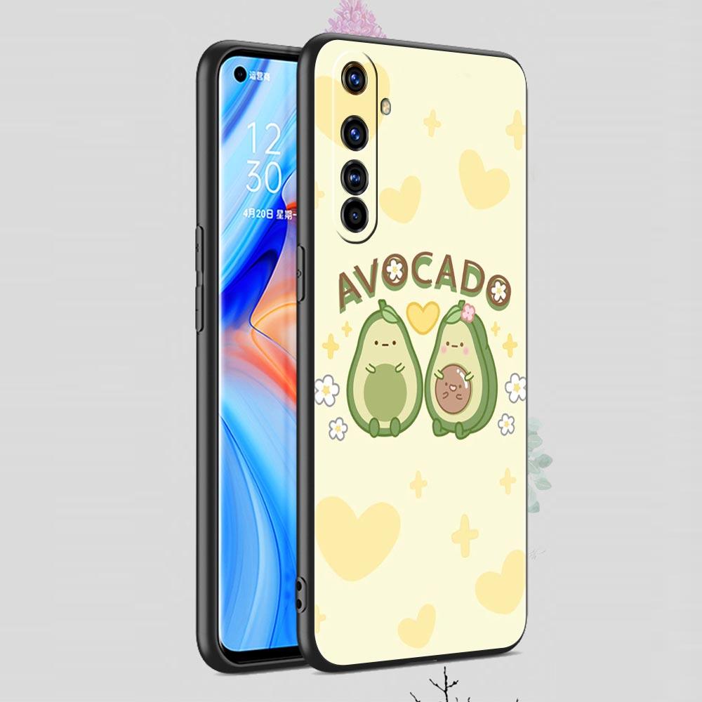 Cute Avocado Soft TPU For Realme 13 12 11 10 9 Pro Plus GT3 GT2 C21 C25 C35 C53 C55 C67 Pro 5G Phone Case Cover Fundas Capas Bag