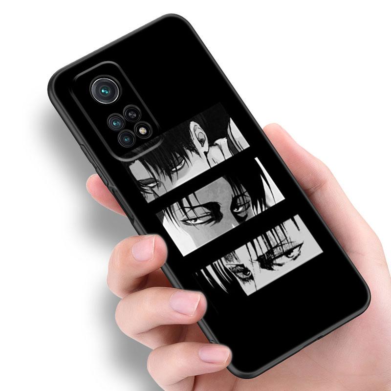 Angriff auf Titan Telefon Fall Für Xiaomi Mi A2 8 9 SE Hinweis 10 10T 11 12 Lite 9T 11T 12S 12T Pro A3 6X 12X Weiche TPU Schwarz Abdeckung