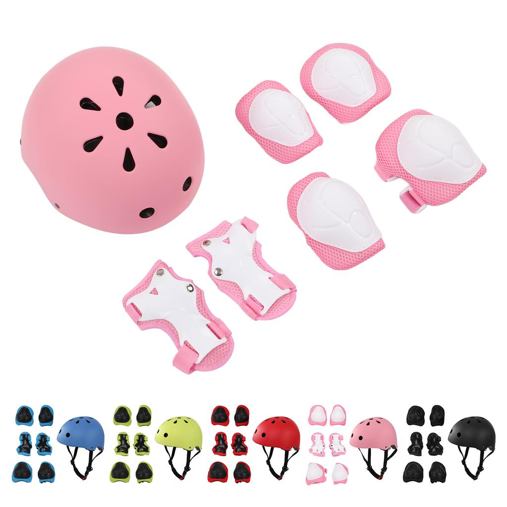 /set Children Safety Helmet Knee Elbow Pad Sets Breathable Riding Skating Protective Gear Set Children Sports Accessories