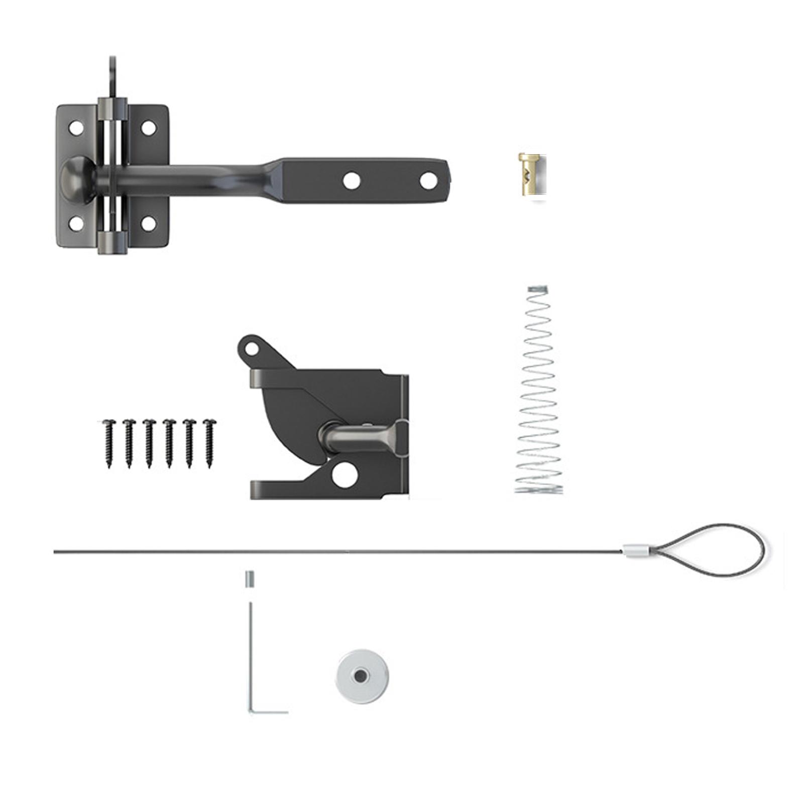 Spring Cable Pull Gate Latch Garden And Pool Fencing Security Heavy Duty Lever Fence Door Latches