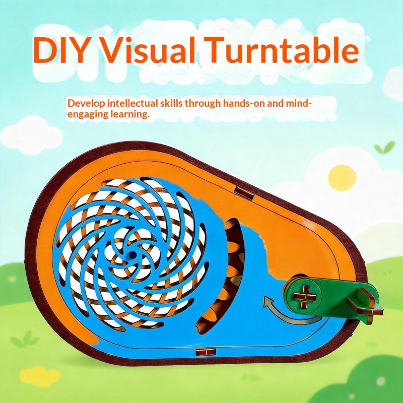 1Set Diy 3D Wooden Puzzle Kit Assembly Learning Mechanical Busy Board Science Experiment For Kindergarten Kids