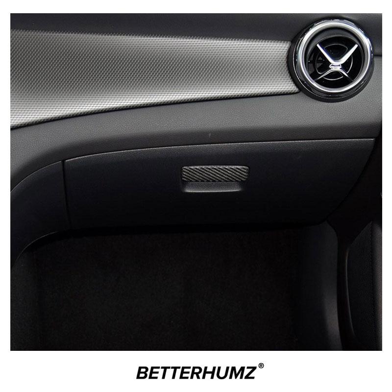 For Mercedes Benz W176 A Class CLA GLA Carbon Fiber Car Interior Copilot Glove Box Switch Panel Trim Sticker Tuning Accessories