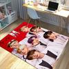 Heartbeat Bts Carpet For Playroom Bedroom Living Room Sofa Home Decorkids Game Area Rug Nonslip Floor Mat