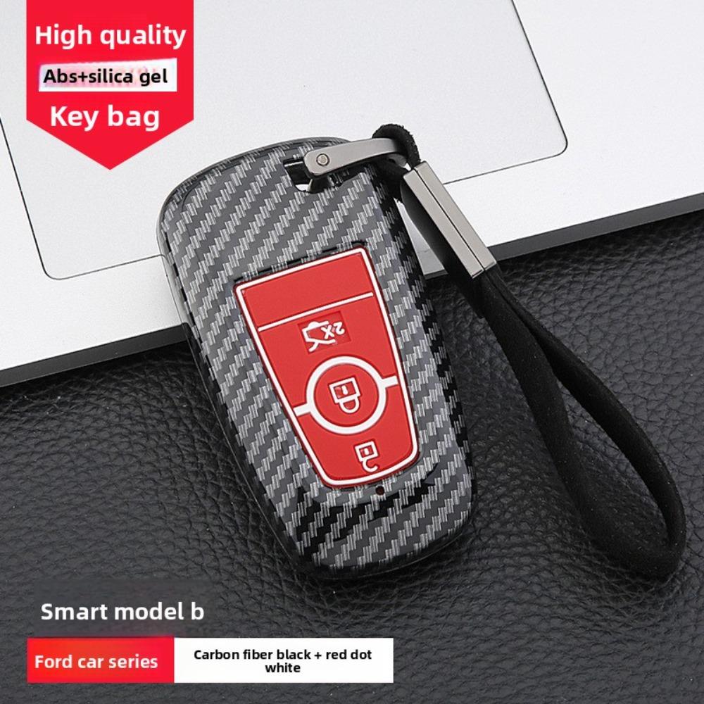 For Ford 2019 Mondeo Key Case Carbon Fiber Cover for Escape Taurus Foldable Key Shell