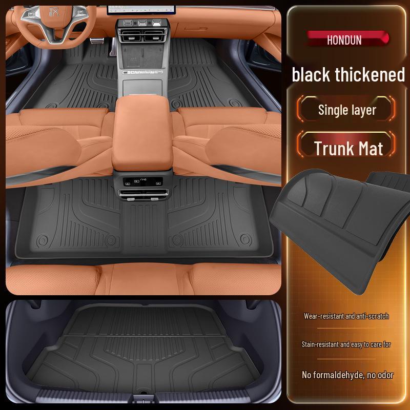 BYD Han L Floor Mats for TPEDM/EV25: New Car Interior Accessories for Driver and Passenger