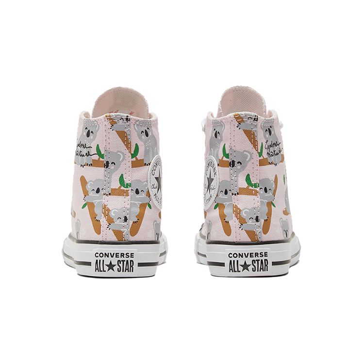 Converse Chuck Taylor All Star Canvas Full Print High Top Kids Sneakers Kids Sneakers Pink Gray 671100C