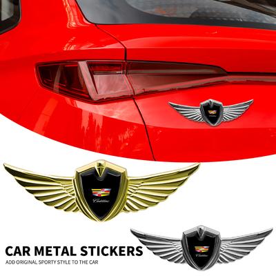 3D křídla Stylový kovový emblém na auto Samolepka Autopříslušenství pro ATS BLS CT4 CT6 CTS ESCALADE STS XLR XT4 XT5 XTS SLS