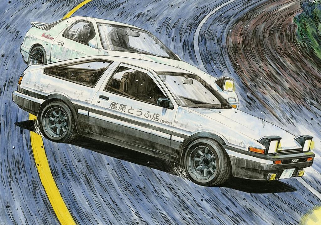 Initial D Series Trueno Early Model 1600GT APEXAE86 Takumi Fujiwara Plastic Model Kit 1/24 No.001