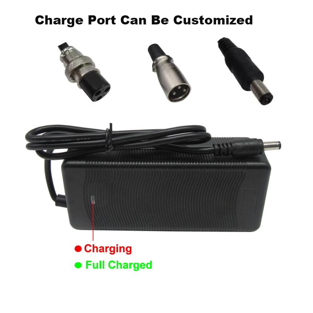 54.6V 2A Lithium Charger 48V 48 Volt 2A 13S Li-ion 8AH 10AH 12AH 13AH 14AH 15AH 18650 Battery Charger GX16 XLRM DC Port With Fan
