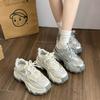 Lead dancer platform women 2025 spring new casual small height increase casual shoes sports shoes
