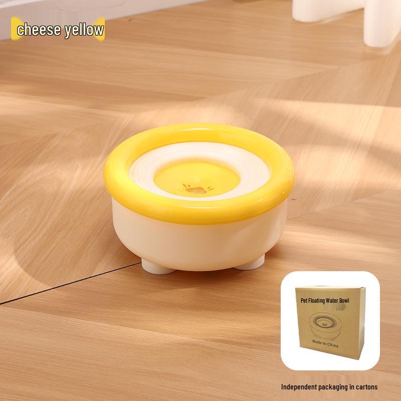 Cloud Floating Anti-Spill Dog Water Bowl - Non-Slip, Anti-Tip Pet Drinking Bowl