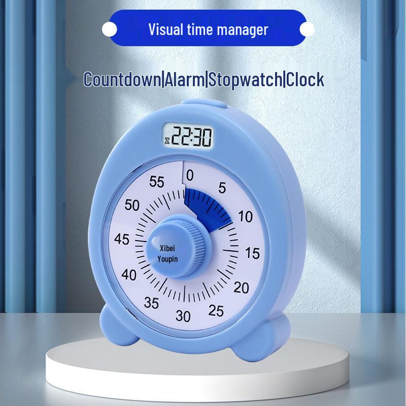 Student Visual Countdown Timer - Study & Kitchen Alarm Clock