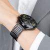 22mm Universal Magnetic Metal Watch Band Bamboo Link Stainless Steel Strap Replacement Wristband For Huawei GT6 GT5 Watch 6 Pro 5 Pro Samsung Garmin