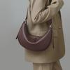 Bag Women'S Bag Autumn And Winter Leather Shoulder Messenger Bag Fashion High Sense Commuter Crescent Moon Dumpling Bag
