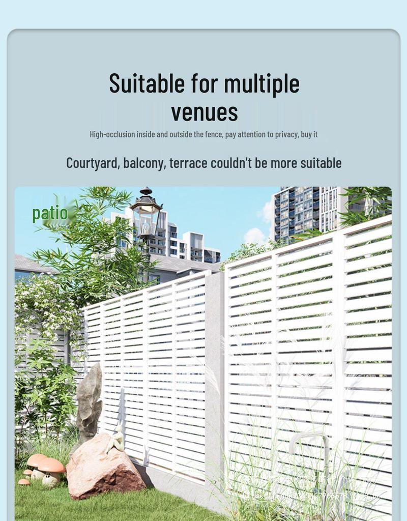 Outdoor Privacy Screen: Louvered Wood Fence for Gardens and Courtyards
