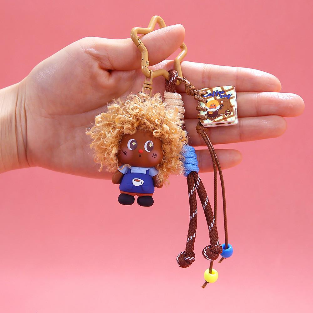 Cute Bear Plush Keychain With Soft Polyester Fiber For Gift And Collection