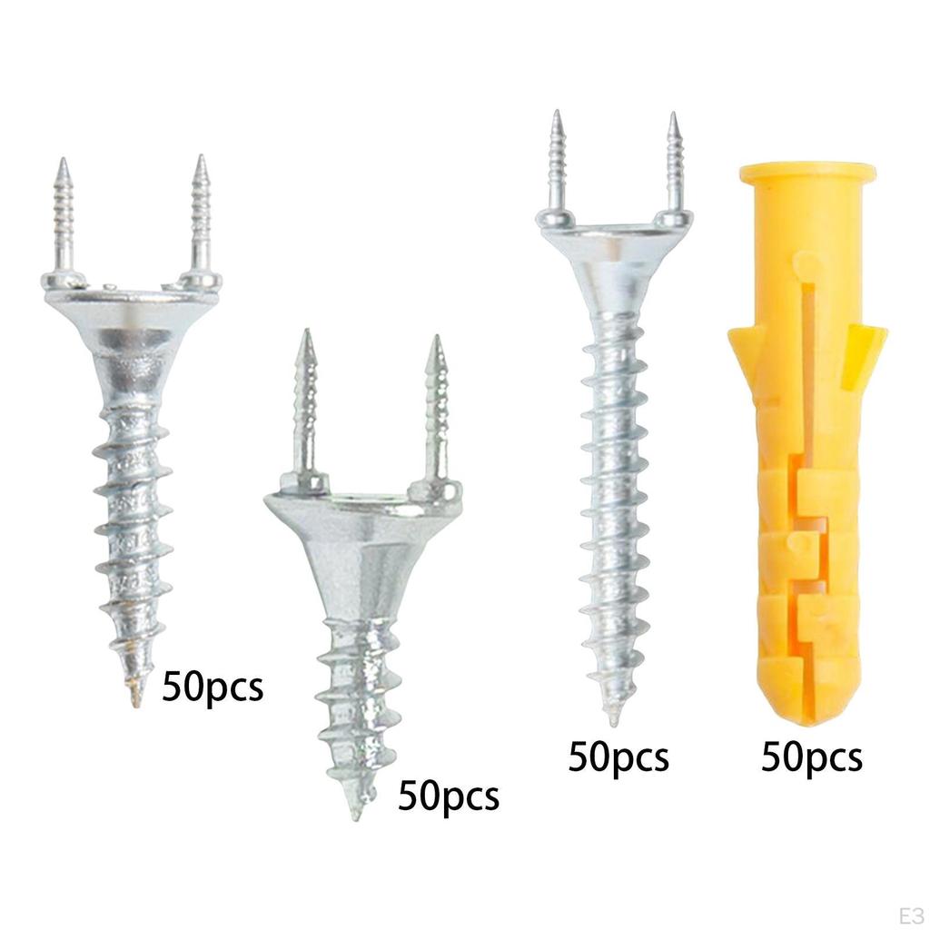 50 Count Double Ended Dowel Screws for Baseboard Installation