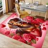 1PC Dachshund Hearts Extra Large Non Slip Floor carpet, Office, family, bedroom Large Area Rug Indoor Rugs, Vibrant Colors