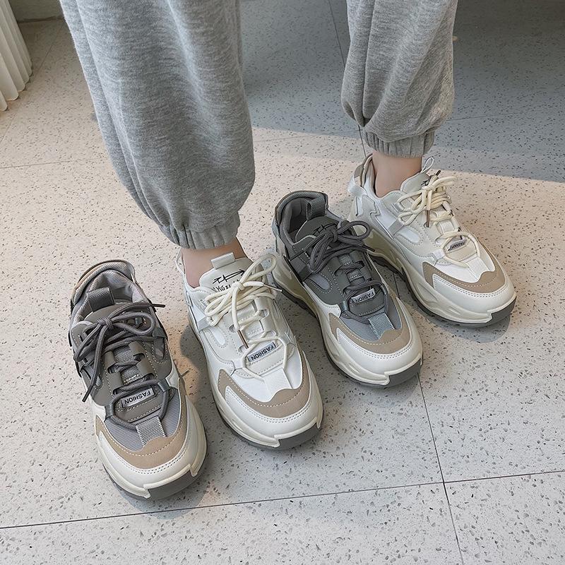 Breathable dad shoes women ins tide summer Korean version thick sole heightening Internet celebrity Harajuku casual sports shoes