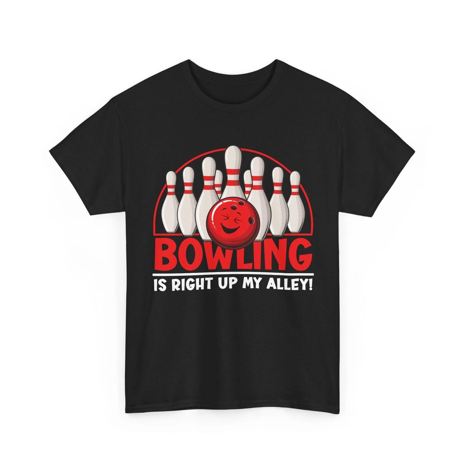 Bowling T shirt, Bowling Is Right Up My Alley Bowling Lovers Bowler Shirt 2XL